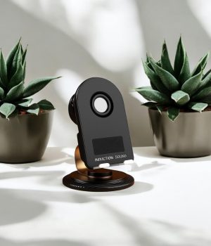 Sensor speaker with mobile stand